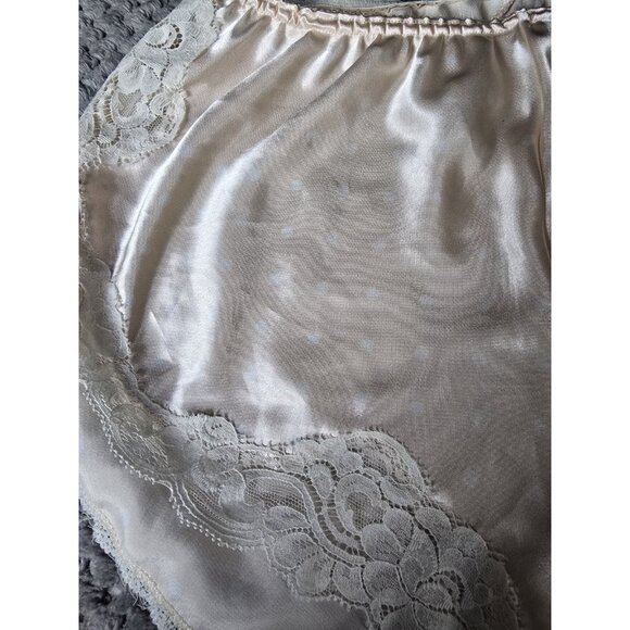 Vtg Valentino Intimo Satin Polka Dot Tap Pants French Knickers Size M - Picture 3 of 9